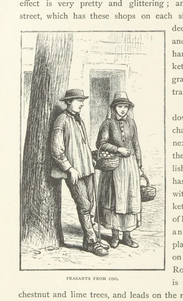 An illustration from In the Ardennes ... With ... illustrations by T. R. Macquoid, 1881, leaf 338