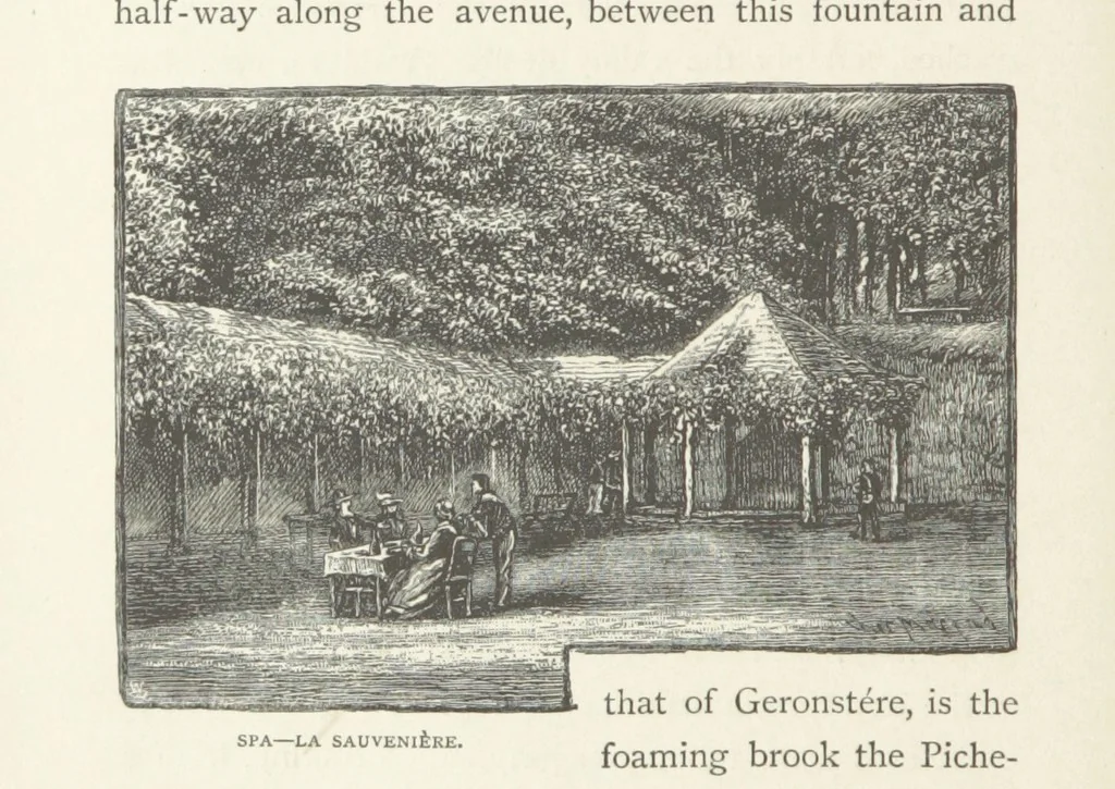 An illustration from In the Ardennes ... With ... illustrations by T. R. Macquoid, 1881, leaf 340