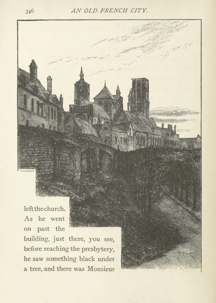 An illustration from In the Ardennes ... With ... illustrations by T. R. Macquoid, 1881, leaf 392