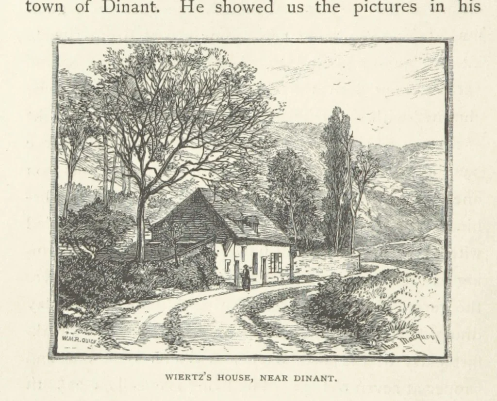 An illustration from In the Ardennes ... With ... illustrations by T. R. Macquoid, 1881, leaf 44