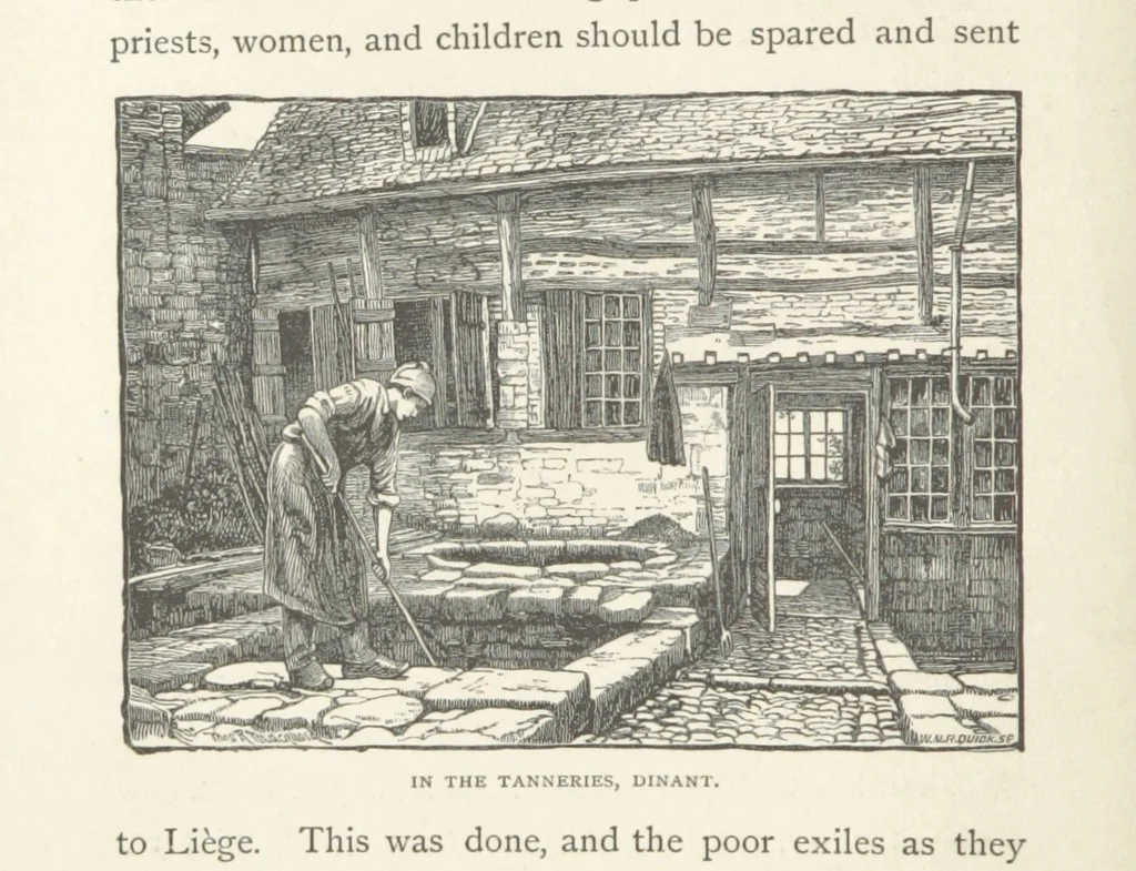 An illustration from In the Ardennes ... With ... illustrations by T. R. Macquoid, 1881, leaf 50