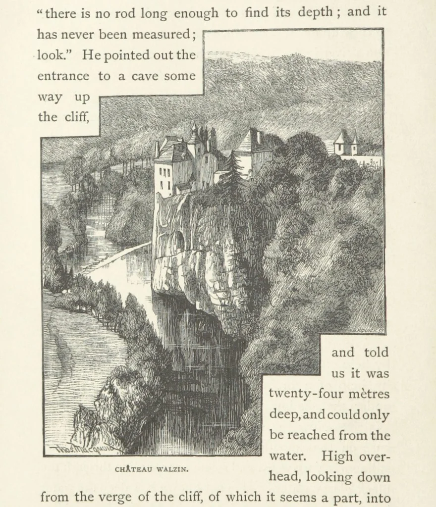 An illustration from In the Ardennes ... With ... illustrations by T. R. Macquoid, 1881, leaf 68