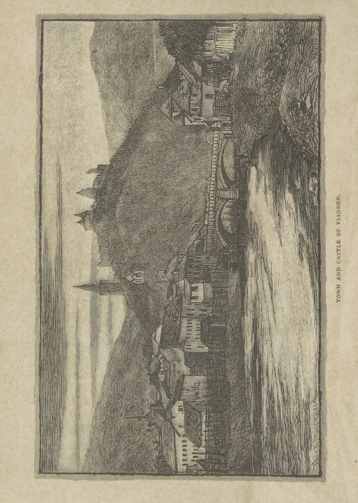 An illustration from In the Ardennes ... With ... illustrations by T. R. Macquoid, 1881, leaf 8