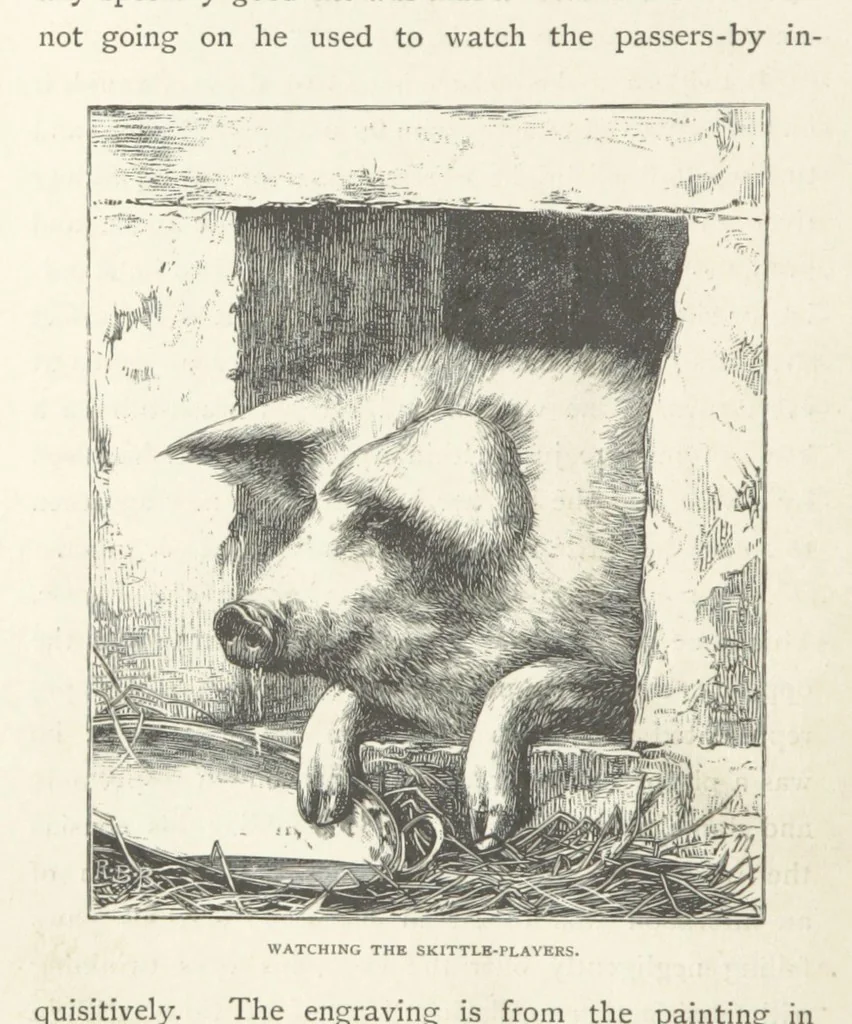 An illustration from In the Ardennes ... With ... illustrations by T. R. Macquoid, 1881, leaf 90