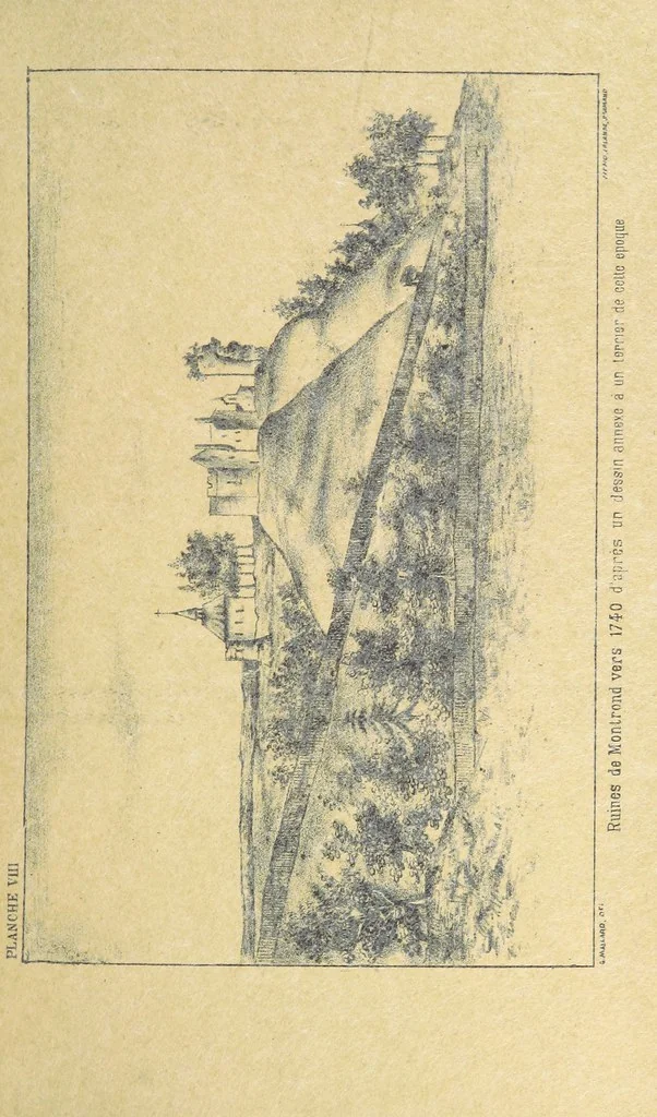 An illustration from Histoire des deux villes de Saint-Amand et du Château de Montrond ... Publiée par les soins de ... C. L. Gustave Mallard. Avec une préface de l'Abbé S. Clément. [With plates, 1895, leaf 301