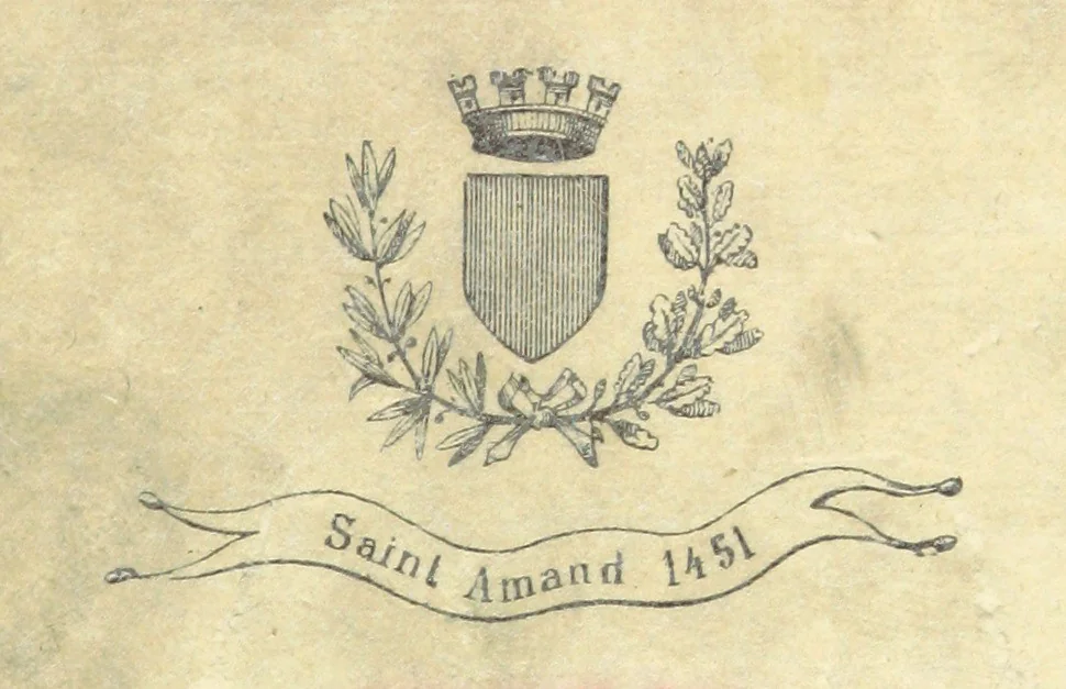 An illustration from Histoire des deux villes de Saint-Amand et du Château de Montrond ... Publiée par les soins de ... C. L. Gustave Mallard. Avec une préface de l'Abbé S. Clément. [With plates, 1895, leaf 5