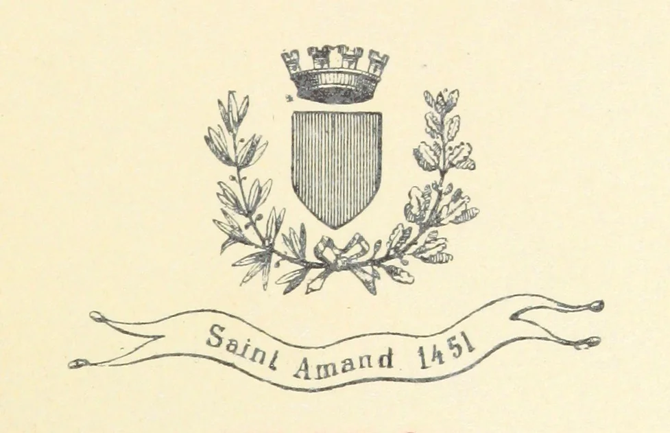 An illustration from Histoire des deux villes de Saint-Amand et du Château de Montrond ... Publiée par les soins de ... C. L. Gustave Mallard. Avec une préface de l'Abbé S. Clément. [With plates, 1895, leaf 9