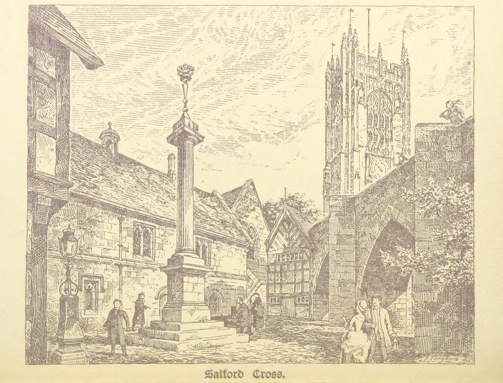 An illustration from A Booke of Olde Manchester and Salford. By Alfred Darbyshire ... Edited with an introduction by George Milner. [With illustrations, 1887, leaf 110