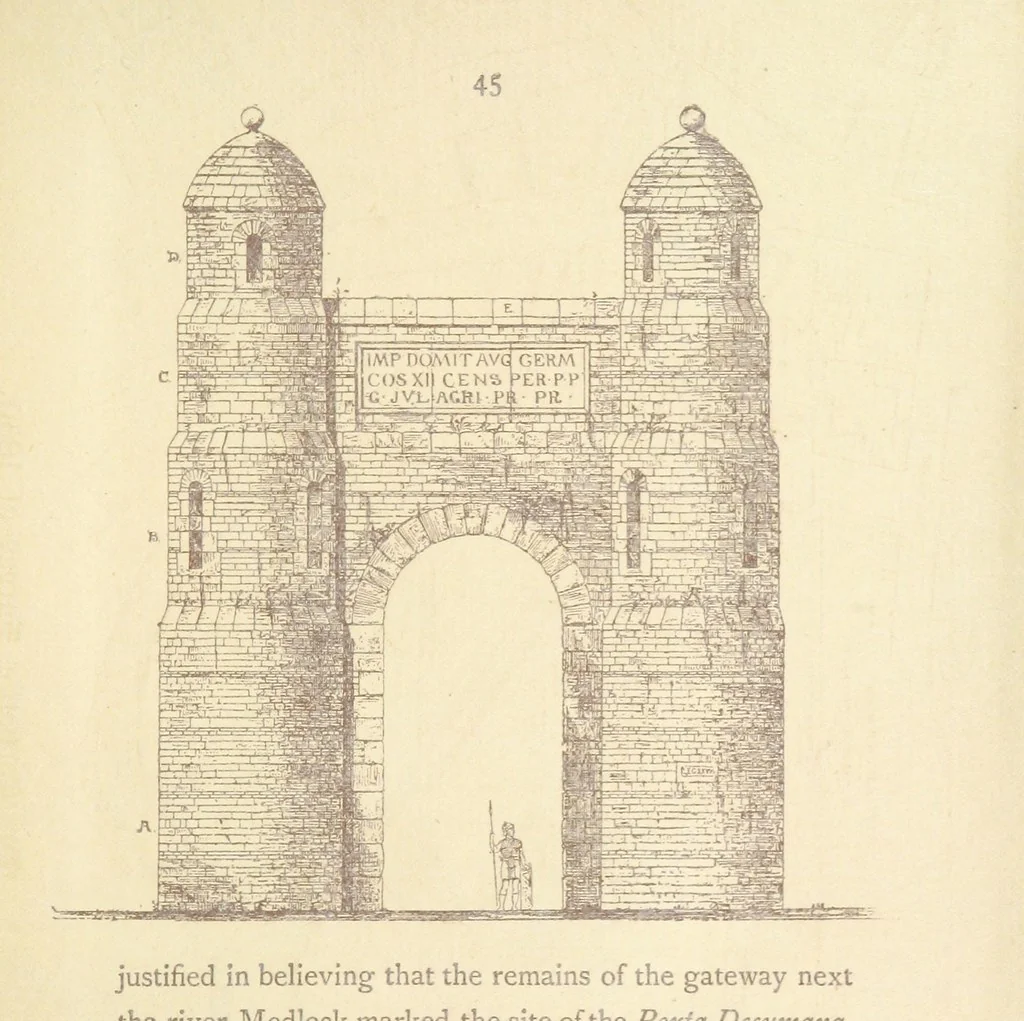 An illustration from A Booke of Olde Manchester and Salford. By Alfred Darbyshire ... Edited with an introduction by George Milner. [With illustrations, 1887, leaf 51
