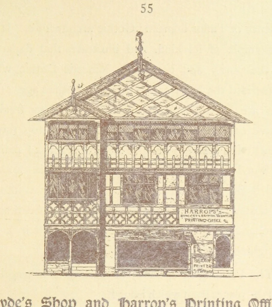 An illustration from A Booke of Olde Manchester and Salford. By Alfred Darbyshire ... Edited with an introduction by George Milner. [With illustrations, 1887, leaf 61