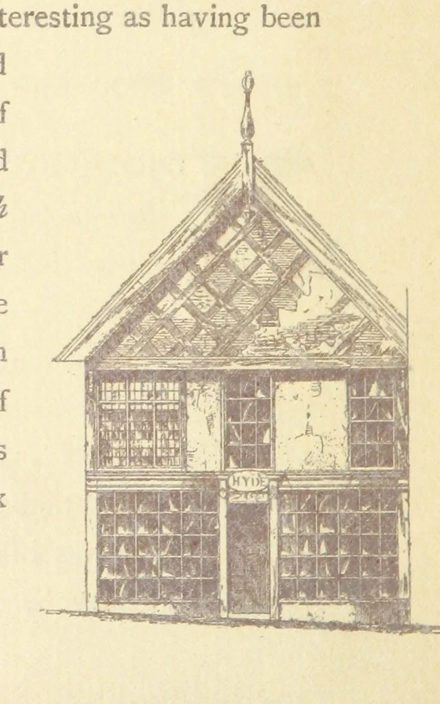 An illustration from A Booke of Olde Manchester and Salford. By Alfred Darbyshire ... Edited with an introduction by George Milner. [With illustrations, 1887, leaf 62