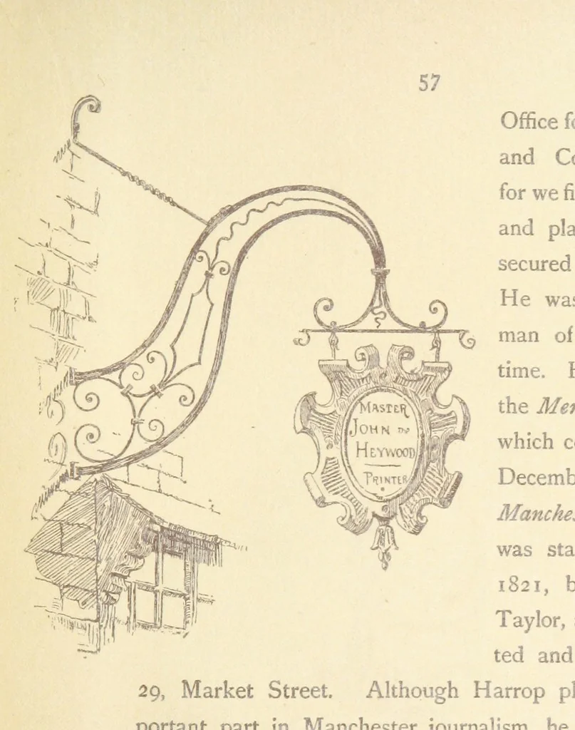 An illustration from A Booke of Olde Manchester and Salford. By Alfred Darbyshire ... Edited with an introduction by George Milner. [With illustrations, 1887, leaf 63
