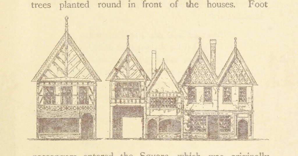 An illustration from A Booke of Olde Manchester and Salford. By Alfred Darbyshire ... Edited with an introduction by George Milner. [With illustrations, 1887, leaf 67