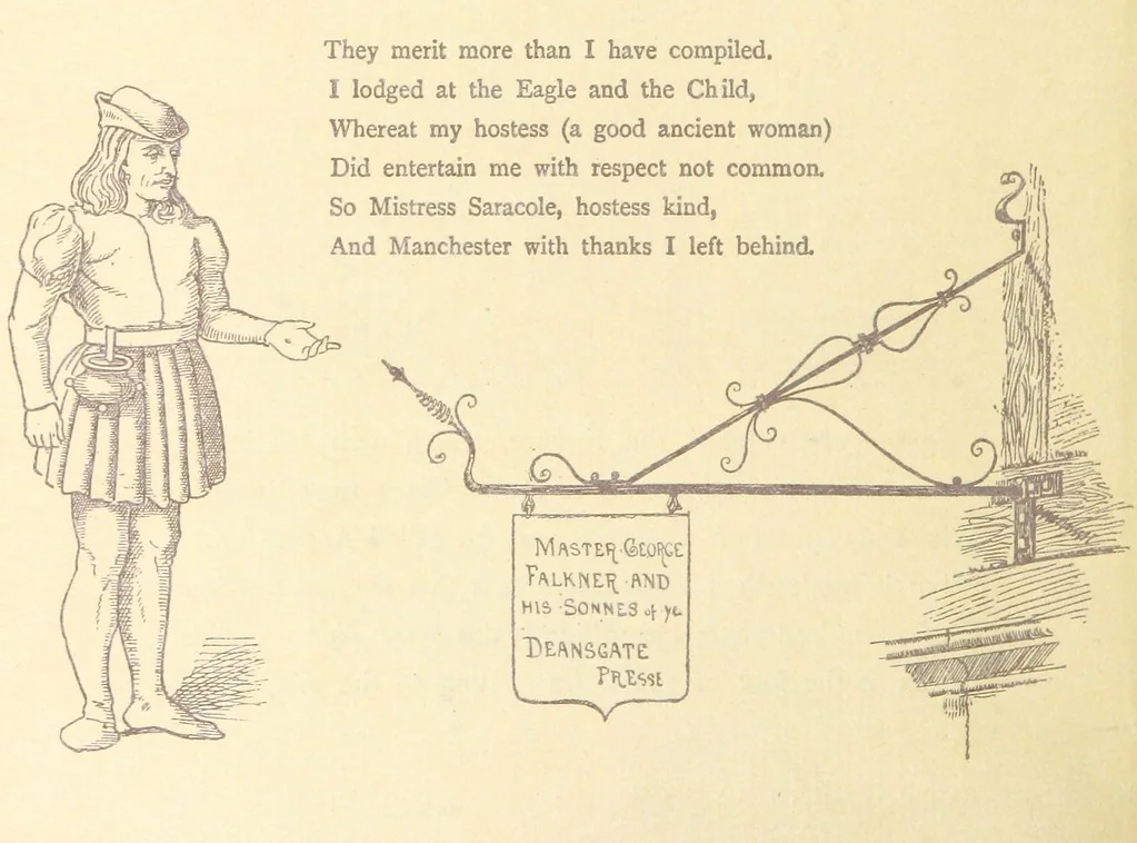 An illustration from A Booke of Olde Manchester and Salford. By Alfred Darbyshire ... Edited with an introduction by George Milner. [With illustrations, 1887, leaf 68