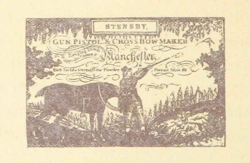 An illustration from A Booke of Olde Manchester and Salford. By Alfred Darbyshire ... Edited with an introduction by George Milner. [With illustrations, 1887, leaf 84