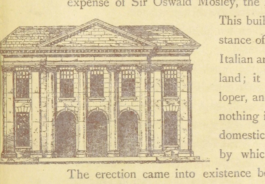 An illustration from A Booke of Olde Manchester and Salford. By Alfred Darbyshire ... Edited with an introduction by George Milner. [With illustrations, 1887, leaf 87