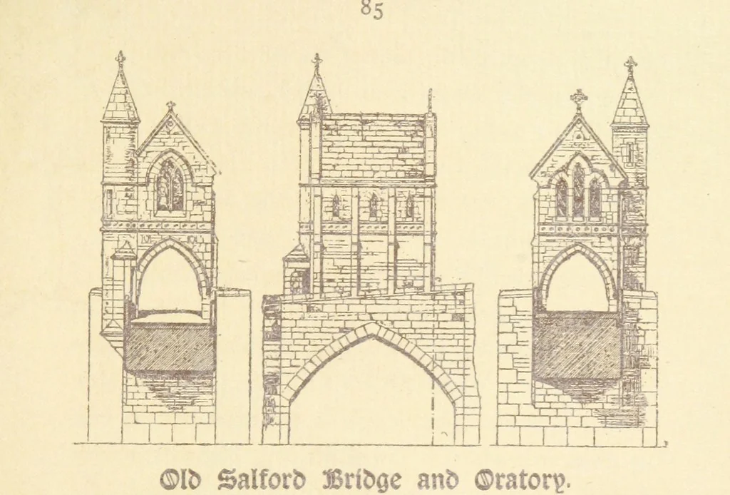 An illustration from A Booke of Olde Manchester and Salford. By Alfred Darbyshire ... Edited with an introduction by George Milner. [With illustrations, 1887, leaf 91