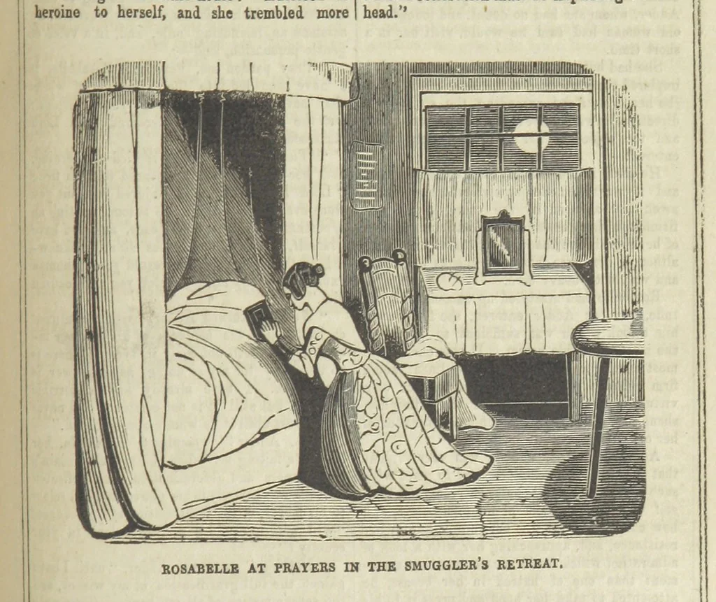 An illustration from The Maniac Father, or the Victim of seduction; a romance of deep interest; by the author of “Ela the outcast” [i.e. T. P. Prest], etc, 1850, leaf 203
