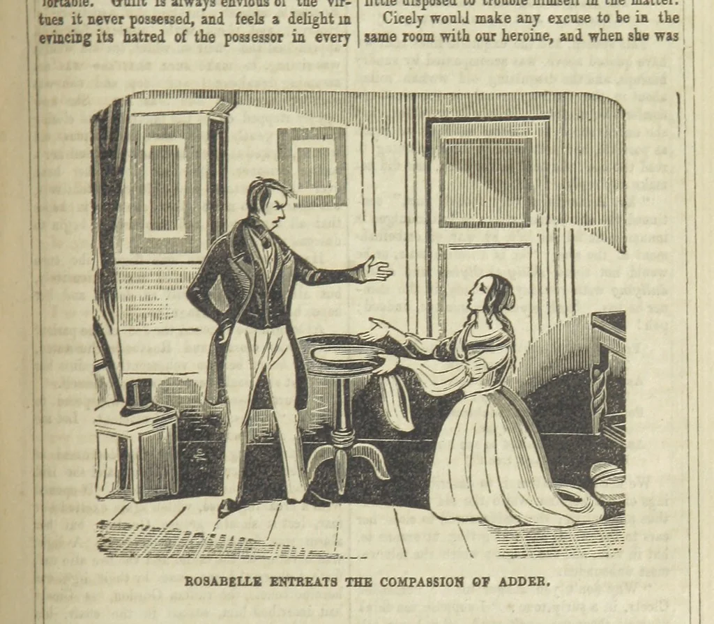 An illustration from The Maniac Father, or the Victim of seduction; a romance of deep interest; by the author of “Ela the outcast” [i.e. T. P. Prest], etc, 1850, leaf 211