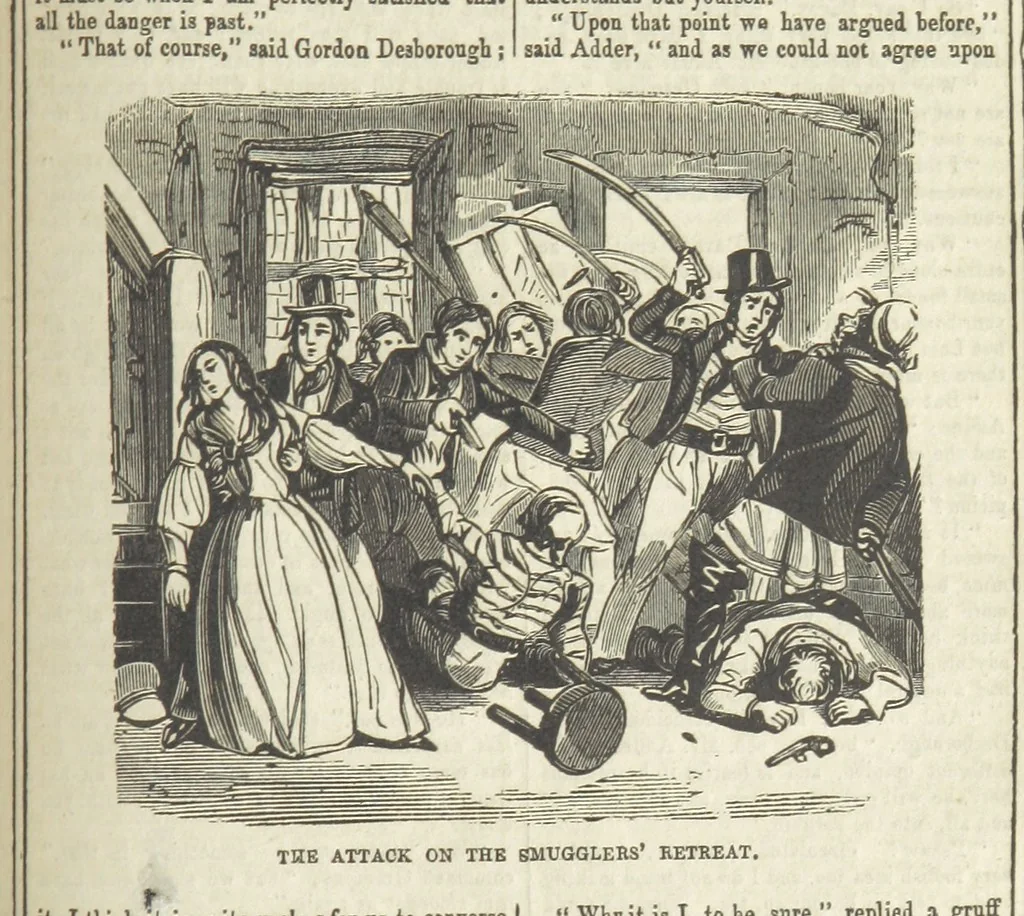 An illustration from The Maniac Father, or the Victim of seduction; a romance of deep interest; by the author of “Ela the outcast” [i.e. T. P. Prest], etc, 1850, leaf 251