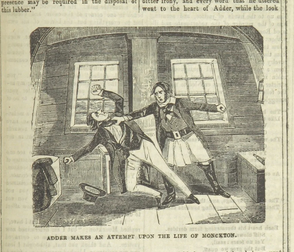 An illustration from The Maniac Father, or the Victim of seduction; a romance of deep interest; by the author of “Ela the outcast” [i.e. T. P. Prest], etc, 1850, leaf 291