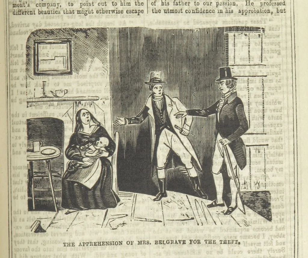An illustration from The Maniac Father, or the Victim of seduction; a romance of deep interest; by the author of “Ela the outcast” [i.e. T. P. Prest], etc, 1850, leaf 331