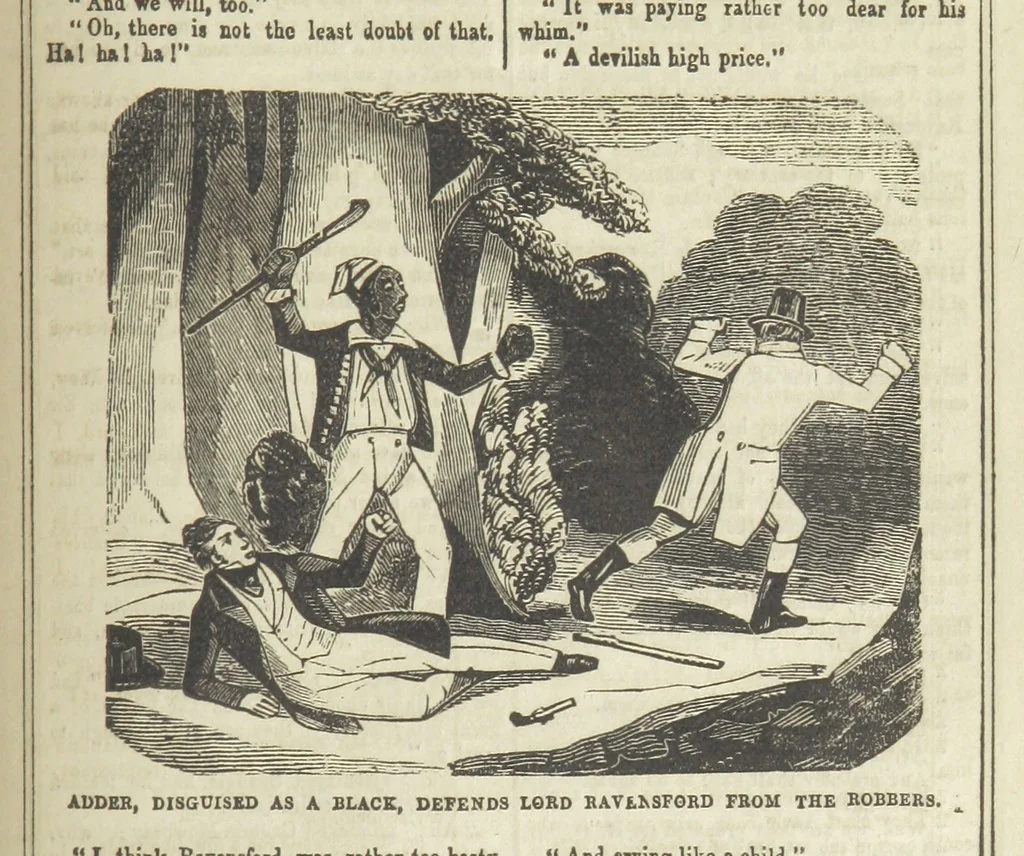 An illustration from The Maniac Father, or the Victim of seduction; a romance of deep interest; by the author of “Ela the outcast” [i.e. T. P. Prest], etc, 1850, leaf 347