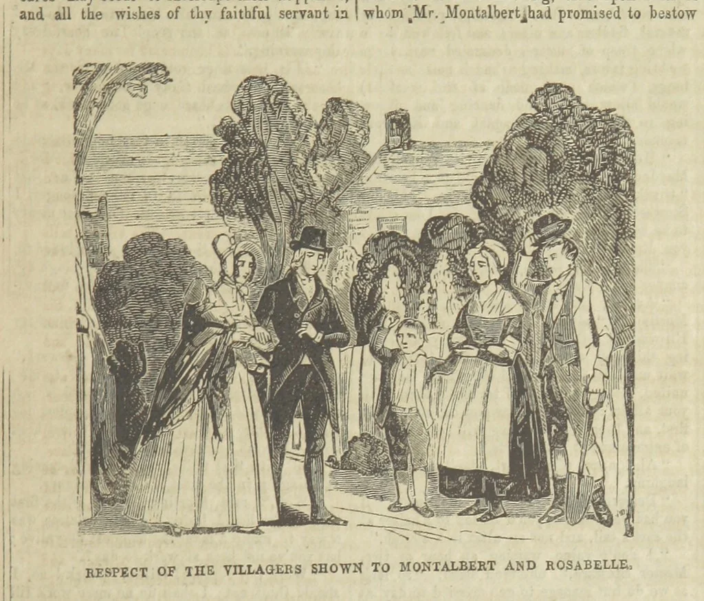 An illustration from The Maniac Father, or the Victim of seduction; a romance of deep interest; by the author of “Ela the outcast” [i.e. T. P. Prest], etc, 1850, leaf 59