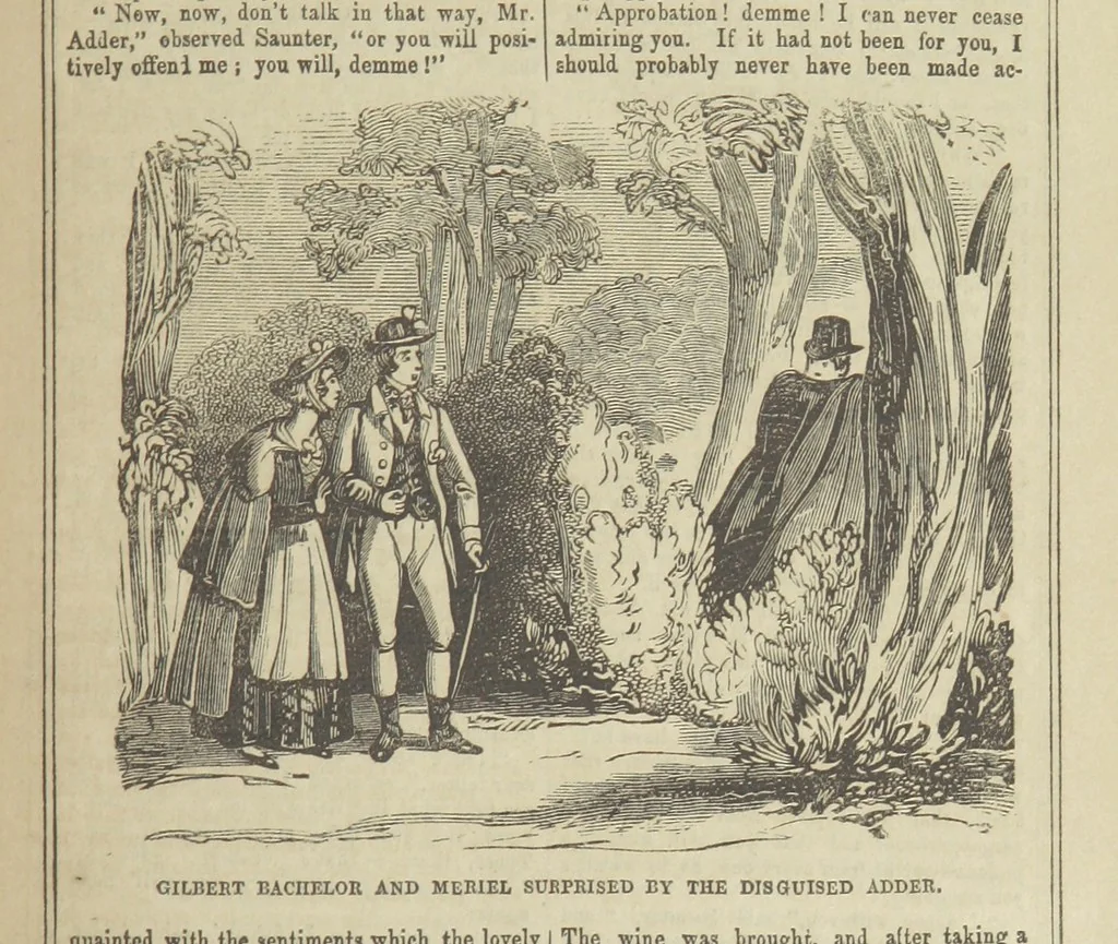 An illustration from The Maniac Father, or the Victim of seduction; a romance of deep interest; by the author of “Ela the outcast” [i.e. T. P. Prest], etc, 1850, leaf 83