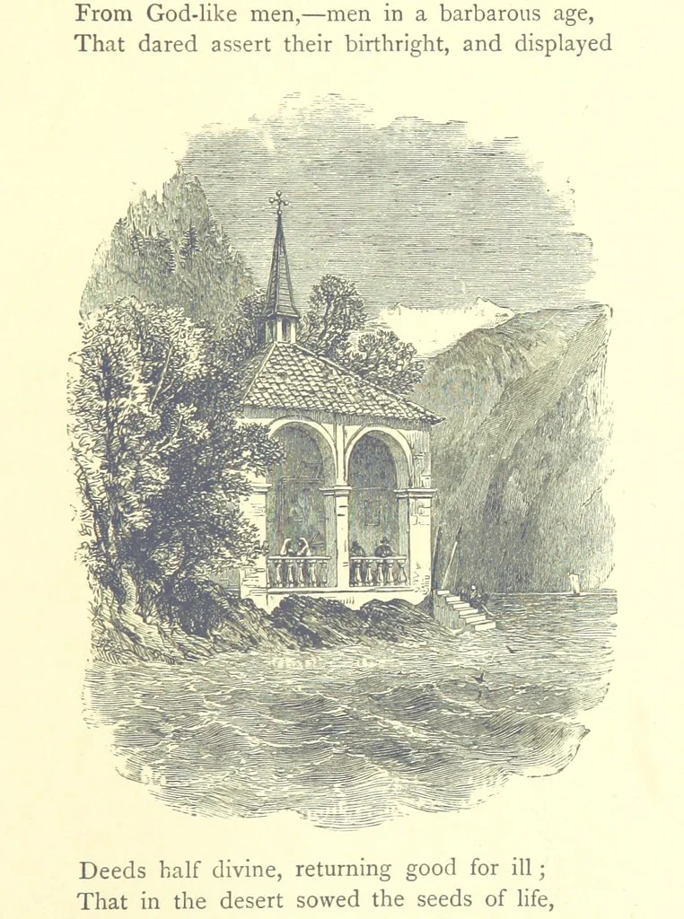 An illustration from The Months illustrated by pen and pencil. Edited by ... S. M. The designs by N. Humphreys, J. Gilbert, etc, 1876, leaf 169