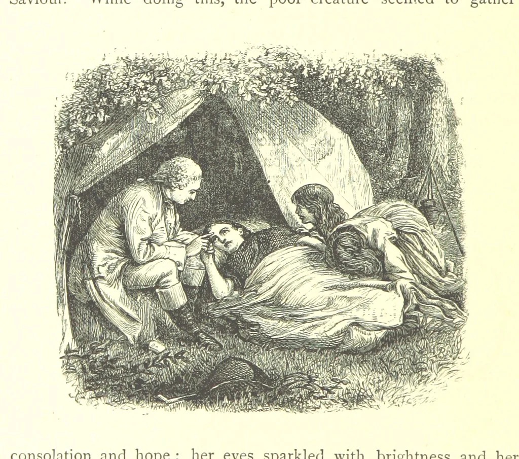 An illustration from The Months illustrated by pen and pencil. Edited by ... S. M. The designs by N. Humphreys, J. Gilbert, etc, 1876, leaf 172