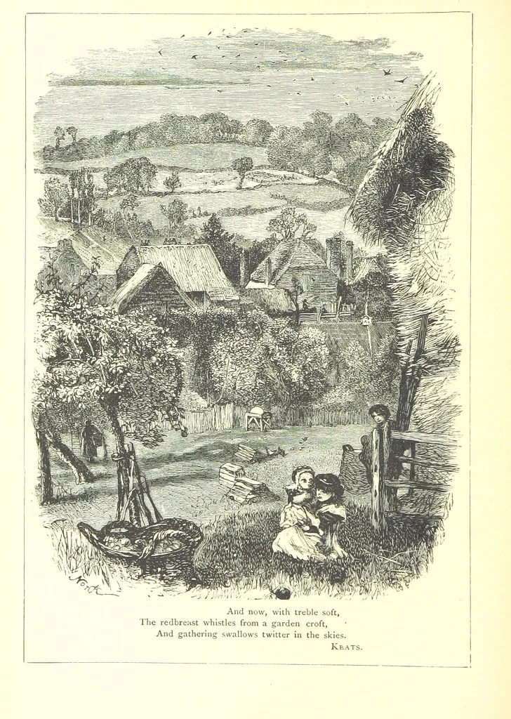 An illustration from The Months illustrated by pen and pencil. Edited by ... S. M. The designs by N. Humphreys, J. Gilbert, etc, 1876, leaf 178