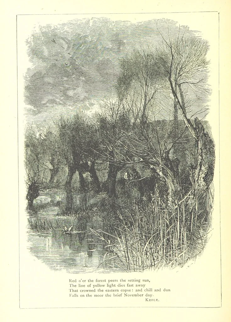 An illustration from The Months illustrated by pen and pencil. Edited by ... S. M. The designs by N. Humphreys, J. Gilbert, etc, 1876, leaf 192