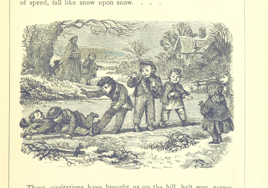 An illustration from The Months illustrated by pen and pencil. Edited by ... S. M. The designs by N. Humphreys, J. Gilbert, etc, 1876, leaf 31