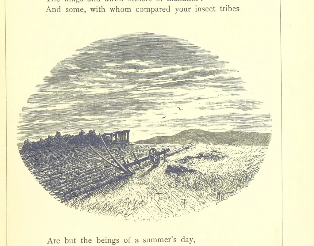 An illustration from The Months illustrated by pen and pencil. Edited by ... S. M. The designs by N. Humphreys, J. Gilbert, etc, 1876, leaf 49