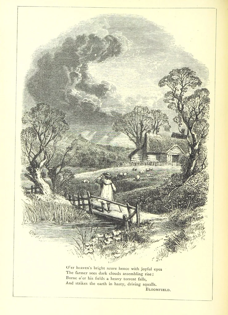 An illustration from The Months illustrated by pen and pencil. Edited by ... S. M. The designs by N. Humphreys, J. Gilbert, etc, 1876, leaf 76