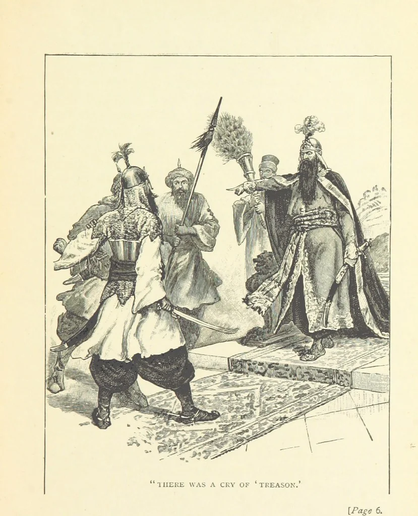 An illustration from Shafts from an Eastern Quiver, etc, 1894, leaf 17