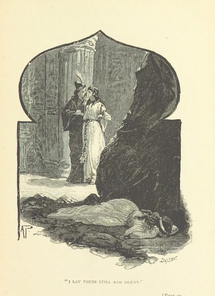 An illustration from Shafts from an Eastern Quiver, etc, 1894, leaf 43