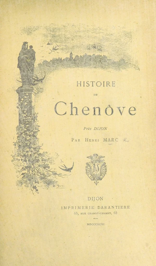 An illustration from Histoire de Chenôve près Dijon. [With a map and illustrations, 1893, leaf 11