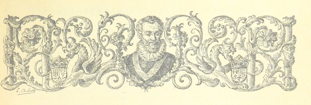 An illustration from Histoire de Béarn ... Nouvelle édition orne ... de plusieurs gravures, avec la vie de Marca, une généalogie, la bibliographie de ses œuvres ... Par M. l'abbé V. Dubarat, 1894, leaf 13