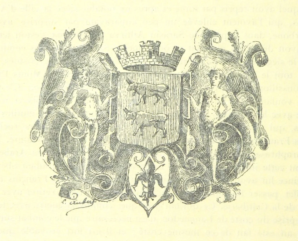 An illustration from Histoire de Béarn ... Nouvelle édition orne ... de plusieurs gravures, avec la vie de Marca, une généalogie, la bibliographie de ses œuvres ... Par M. l'abbé V. Dubarat, 1894, leaf 530