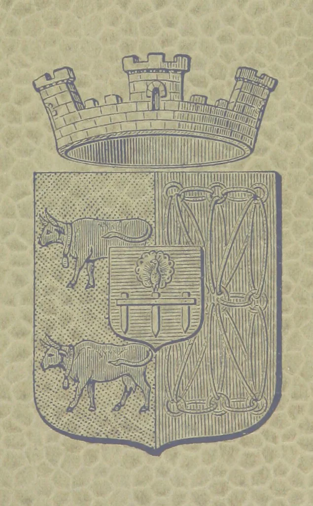 An illustration from Histoire de Béarn ... Nouvelle édition orne ... de plusieurs gravures, avec la vie de Marca, une généalogie, la bibliographie de ses œuvres ... Par M. l'abbé V. Dubarat, 1894, leaf 799