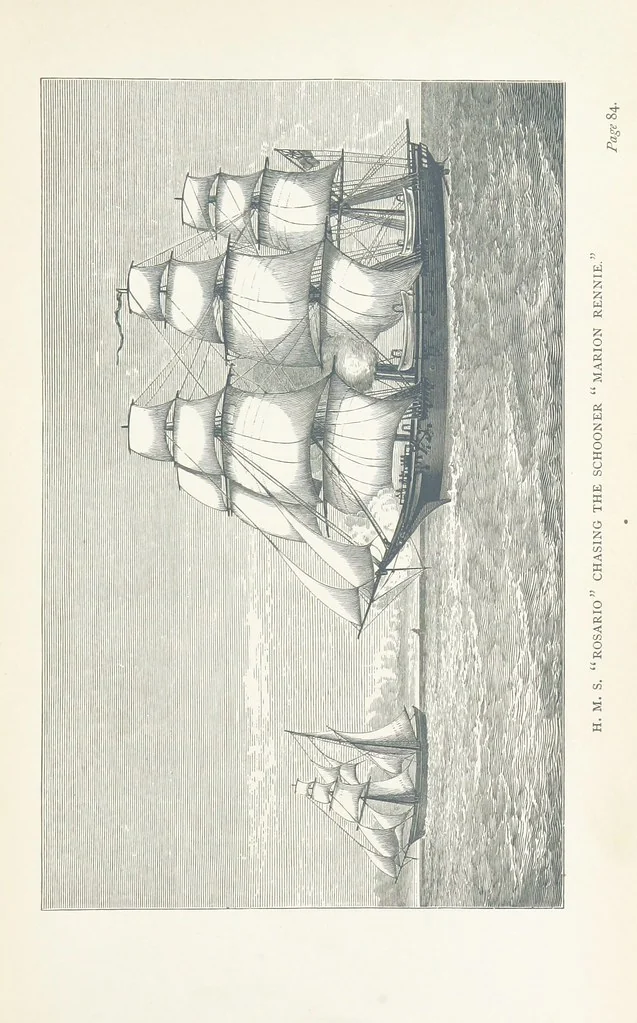 An illustration from The Cruise of the “Rosario” amongst the New Hebrides and Santa Cruz Islands. ... With map and illustrations, 1873, leaf 109