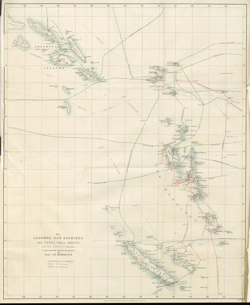 An illustration from The Cruise of the “Rosario” amongst the New Hebrides and Santa Cruz Islands. ... With map and illustrations, 1873, leaf 341