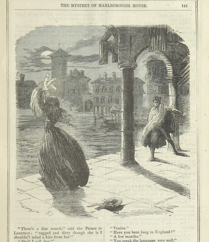 An illustration from The Mystery of Marlborough House. A tale of trial and temptation, 1866, leaf 153