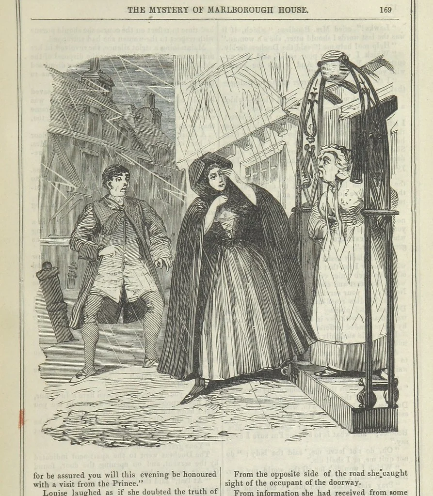 An illustration from The Mystery of Marlborough House. A tale of trial and temptation, 1866, leaf 177