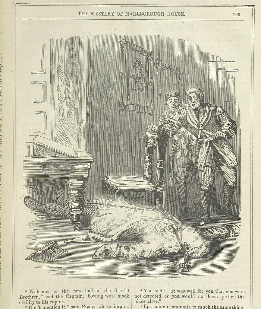 An illustration from The Mystery of Marlborough House. A tale of trial and temptation, 1866, leaf 201