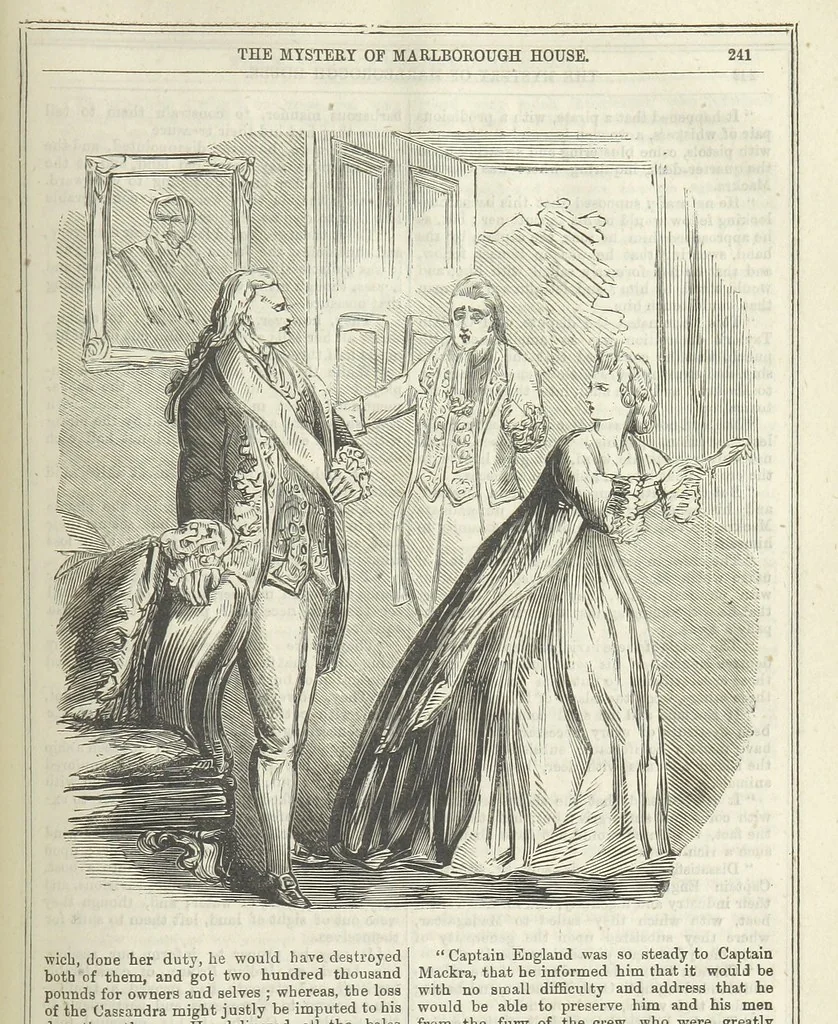 An illustration from The Mystery of Marlborough House. A tale of trial and temptation, 1866, leaf 249