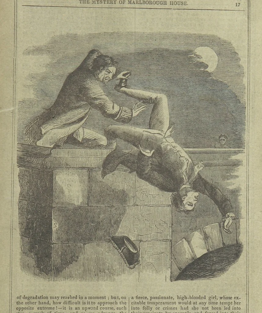 An illustration from The Mystery of Marlborough House. A tale of trial and temptation, 1866, leaf 25