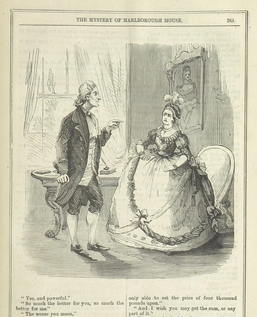 An illustration from The Mystery of Marlborough House. A tale of trial and temptation, 1866, leaf 273